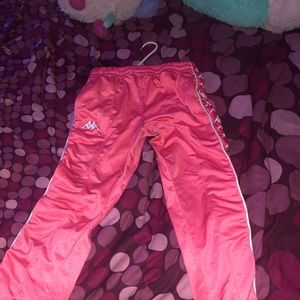Pink kappa track suit